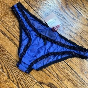 Agent Provocateur NWT Esme Style Blue Brief. Size 3 (Medium)